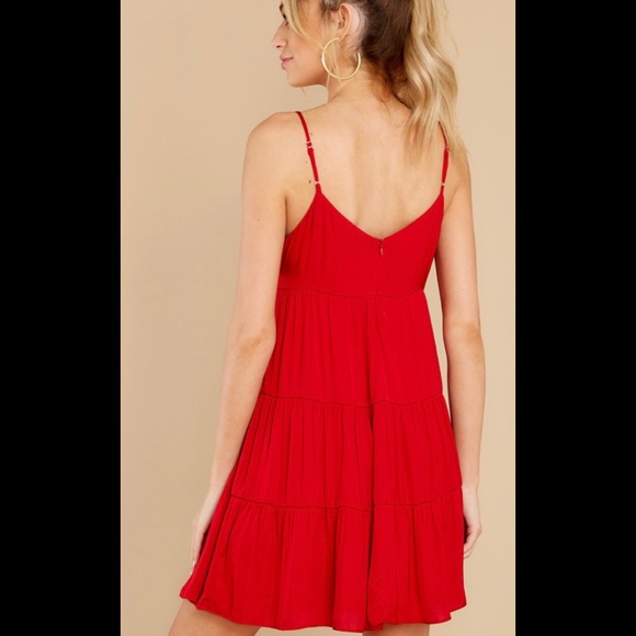 Feel the Sparks Red Dress - Picture 4 of 4